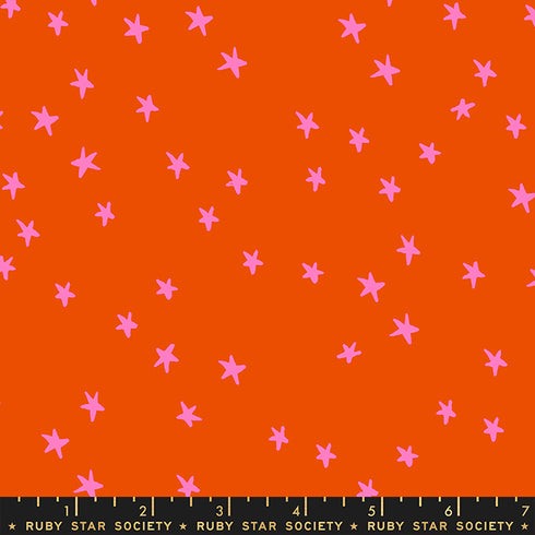 Starry Warm Red - Ruby Star Society Sold by the Half Yard